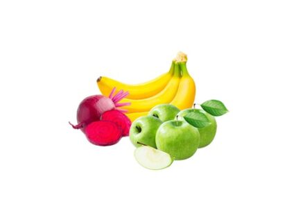 Combo of 3 - Beetroot 500 - 600 g + Green Apple 4 pieces (500 g - 700 g) + Banana 3 pieces, (500 - 600) g + 3 pieces + 4 pieces (500 - 700) g