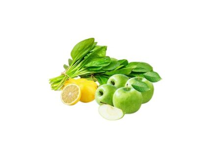 Combo of 3 - Green Apple 4 pieces (500 g - 700 g) + Lemon 6 pieces (150 g - 220 g) + Spinach 500 g, 4 pieces (500 - 700) g + 6 pieces (150 - 220) g + 500 g