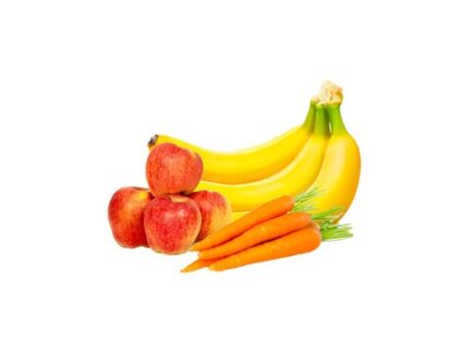 Combo of 3 - Kinnaur Apple - 4 units (500 g - 700 g) + Banana  3 pieces + Ooty Carrot 500 g, 4 pieces (500 - 700) g + 3 pieces + 500 g