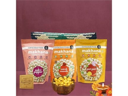 Conscious Food Yummy Munchies Makhana Gift Pack, 135 g