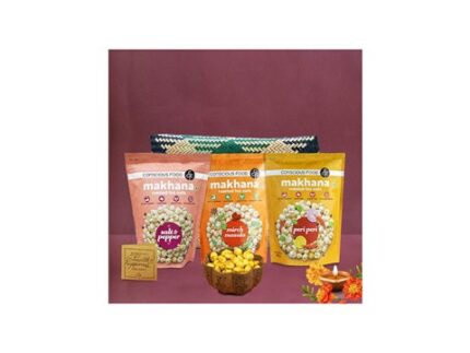 Conscious Food Yummy Munchies Makhana Gift Pack - Pack of 2, 2 x 135 g