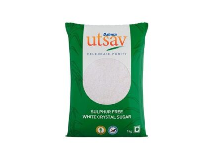 Dalmia Utsav White Crystal Sulphurless Sugar, 1 kg