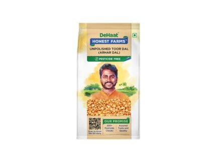 Dehaat Honest Farms Pesticide-Free Toor Dal/Toor Dal Unpolished, 1 kg