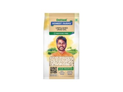Dehaat Honest Farms Pesticide-Free Urad Dal (Dhuli) Unpolished, 500 g