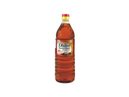 Dhara Kachi Ghani Mustard Oil 1 l, 1 l