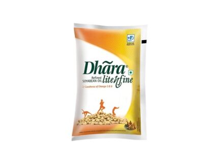 Dhara Lite N Fine Refined Soyabean Oil, 1 l