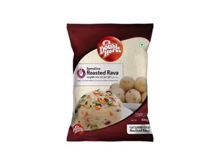 Double Horse Roasted Sooji/Rava, 500 g
