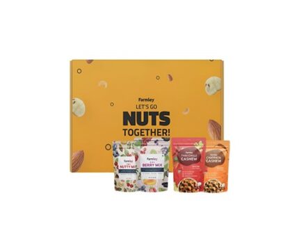 Farmley Dry Fruits Gift Pack (Nutty & Berry Mix + Chatpata & Thai Chilli Cashews), 800 g