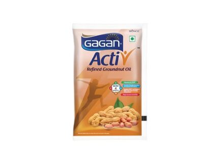 Gagan Active Refined Groundnut Oil, 1 l