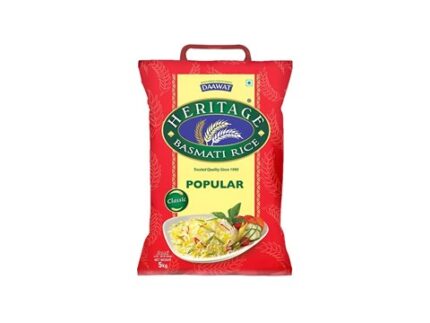 Heritage Popular Basmati Rice, 5 kg