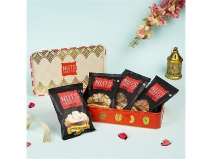 Nuts About You Dry Fruits Gift Pack (Almonds + Cashews +Raisins + Pistachios), 4 x 100 g