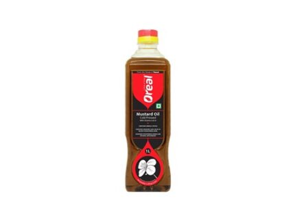 Oreal Kacchi Ghani Cold Pressed Mustard Oil (From the House of Pansari), 1 l