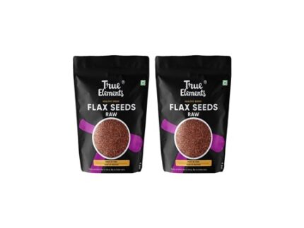 True Elements Raw Flax Seeds - Pack of 2, 2 x 250 g